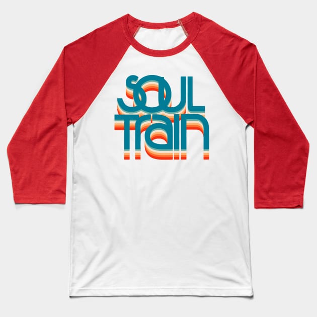 SOUL TRAIN VINTAGE COLOR Baseball T-Shirt by dwimuksin99